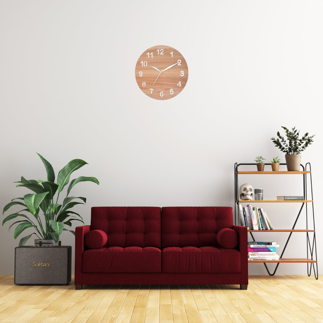 Wooden Antique Wall Clock Wrl 1002