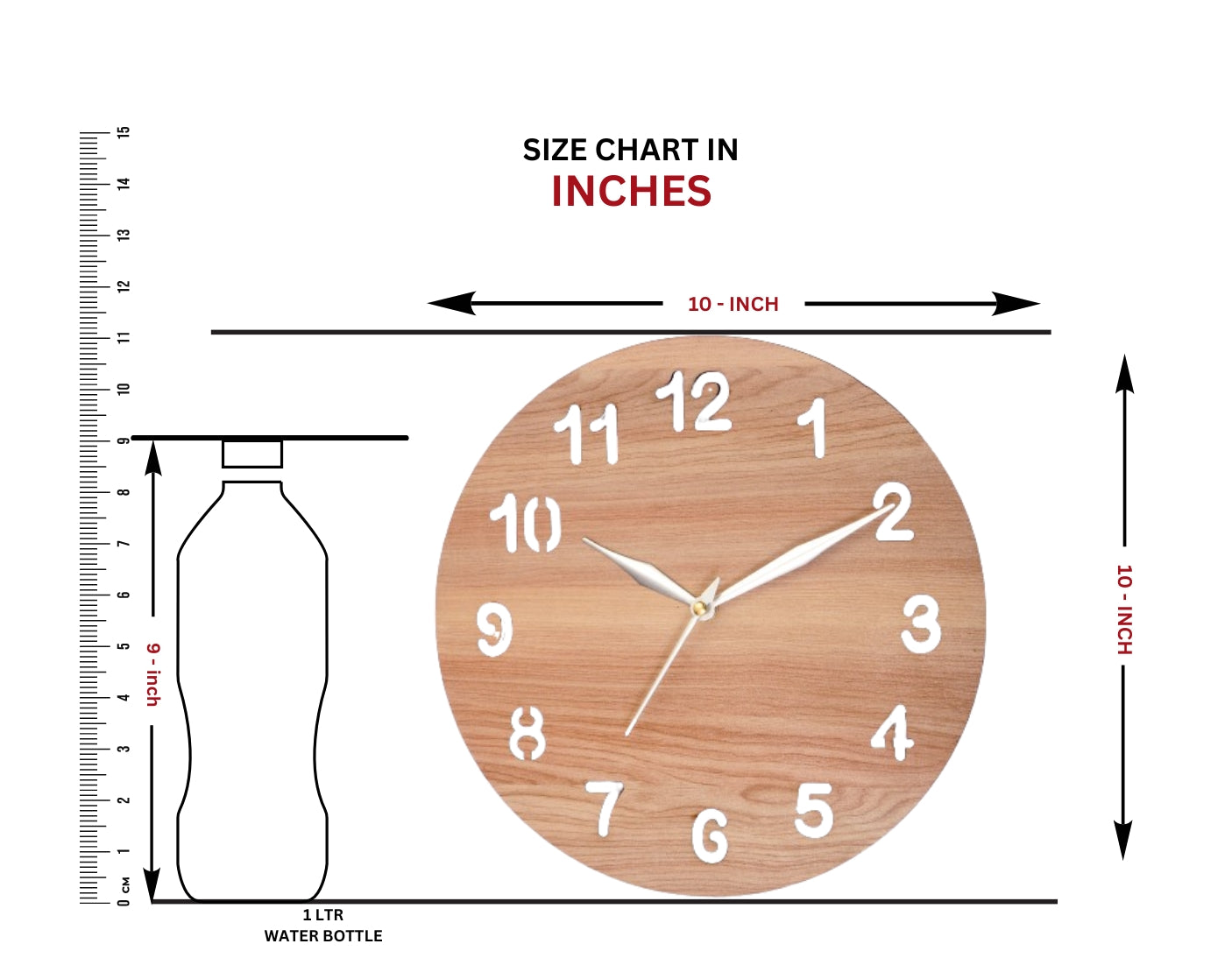 Wooden Antique Wall Clock Wrl 1002