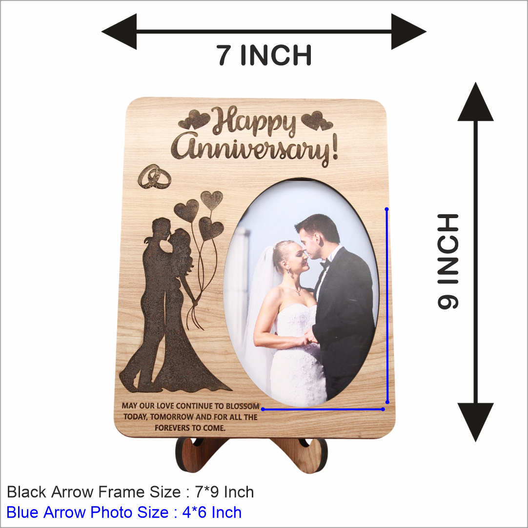 Happy Anniversary Wooden Photo Frame FA-7901