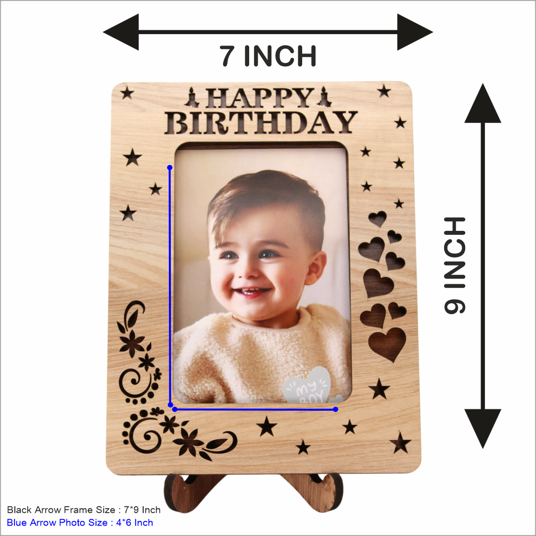 Happy Birthday Wooden Photo Frame FB-7915