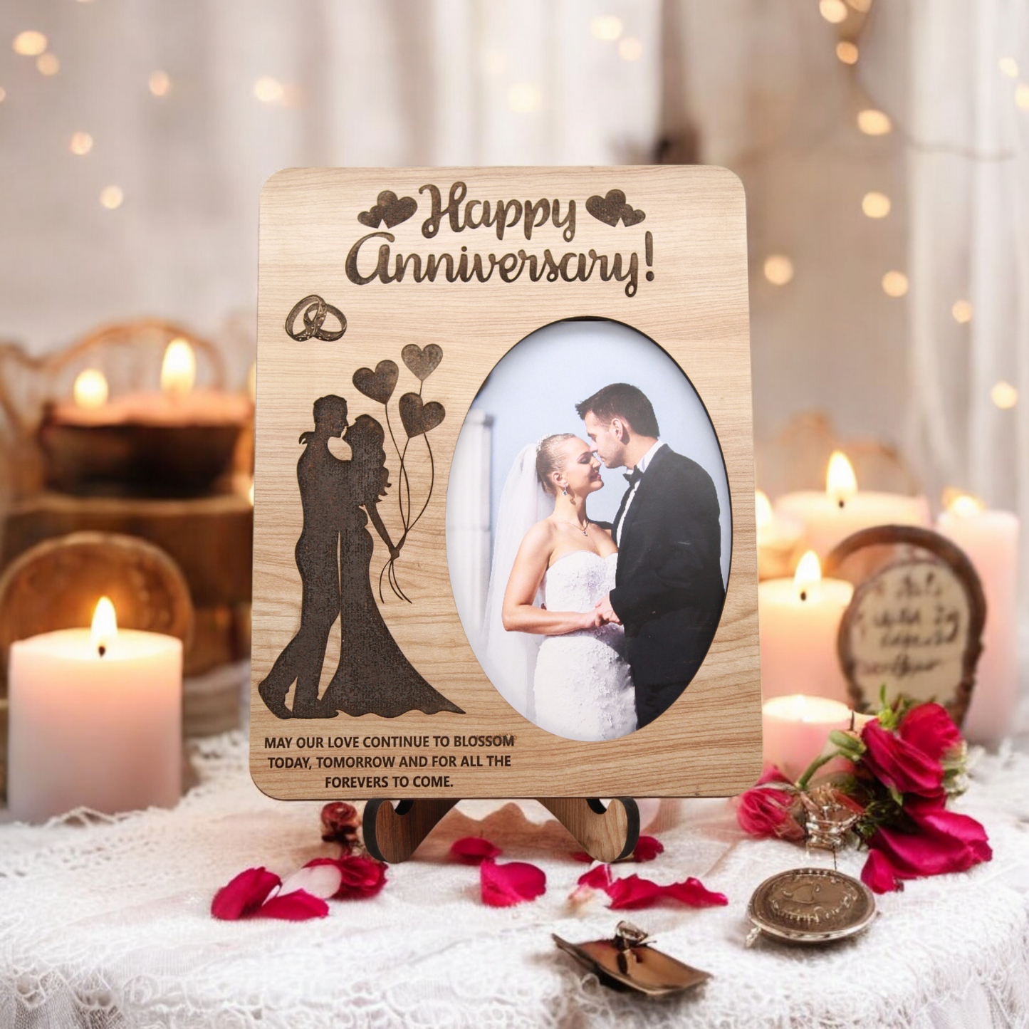 Happy Anniversary Wooden Photo Frame FA-7901