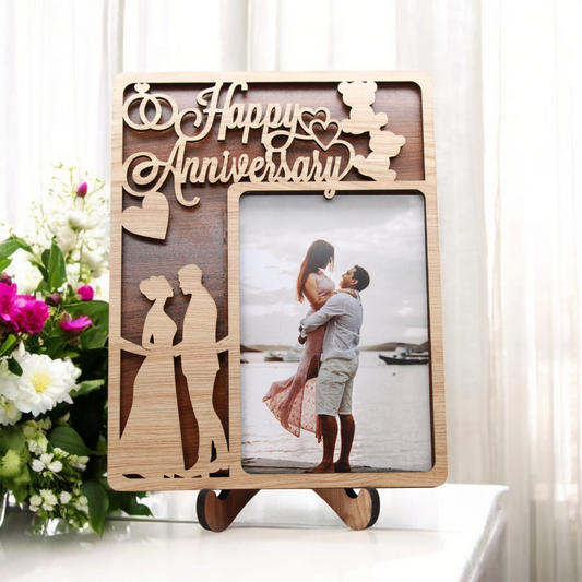 Happy Anniversary Wooden Photo Frame FA-7902