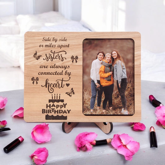 Happy Birthday Sister Wooden Photo Frame FB-7906